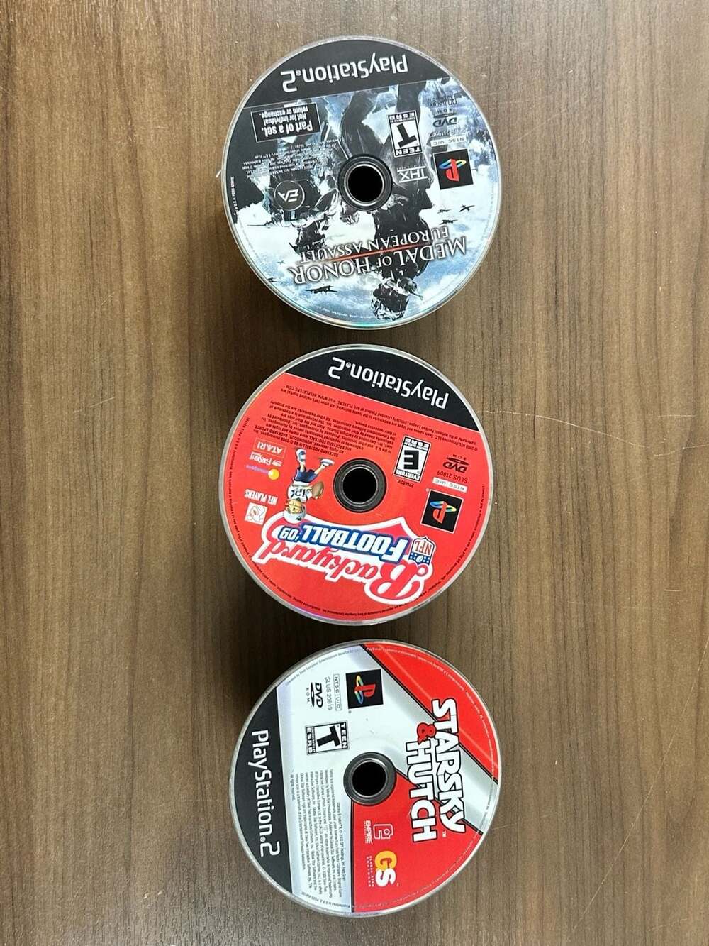 PS2 Lot 3 Medal of Honor European Assault Backyard Football 09 Starsky Hutch